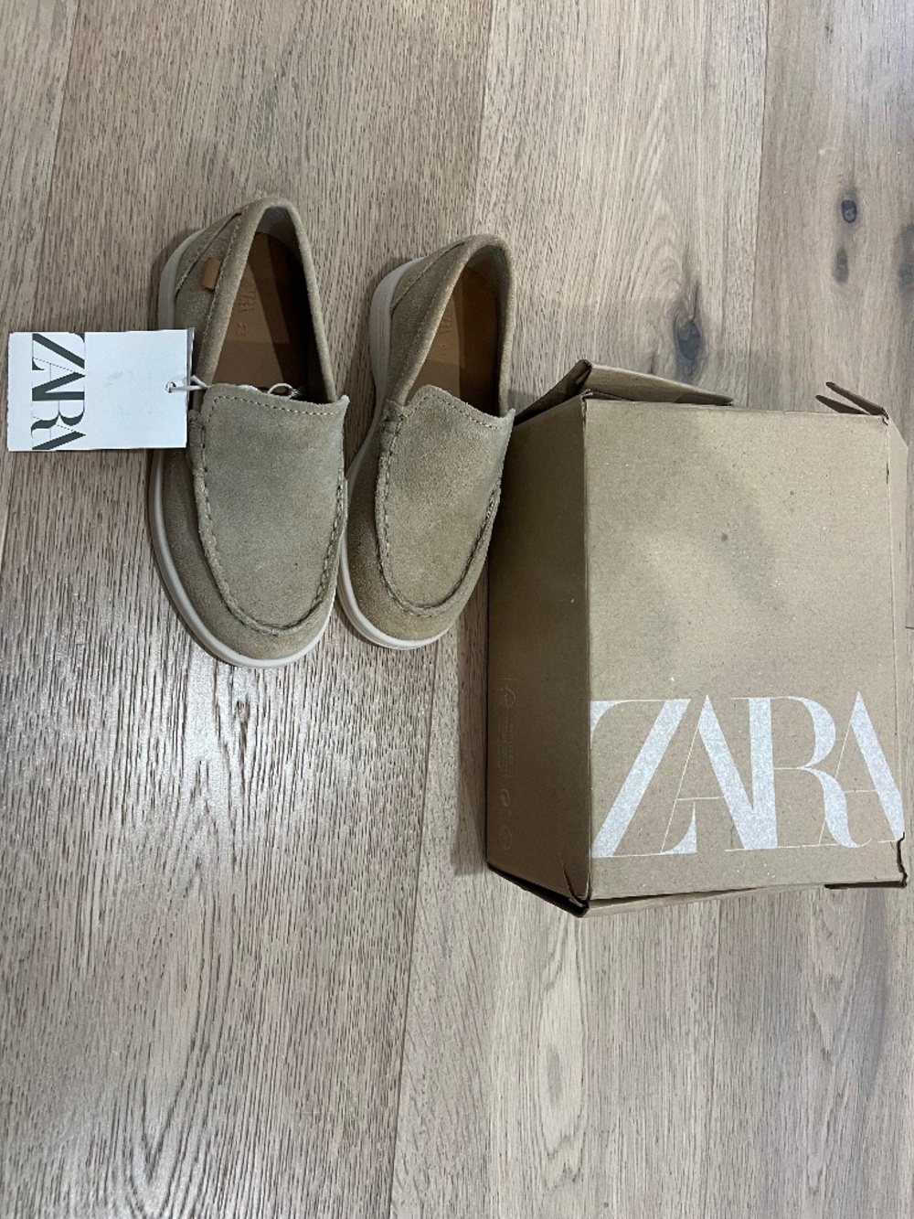 boys zara suede loafers
